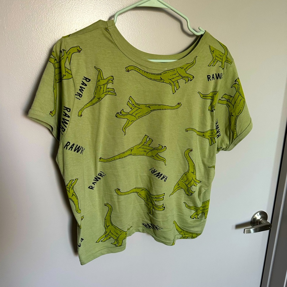 Dinosaur Cropped T Shirt